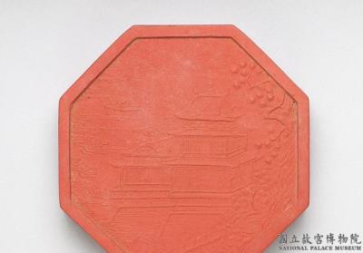 图片[2]-Cinnabar ink cake engraved with image of the Lingyan Pavilion, Qing dynasty, Qianlong reign (1736-1795)-China Archive